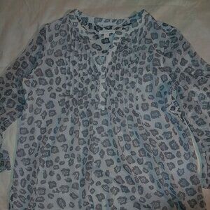 Charter Club Leopard Print blouse, sz M